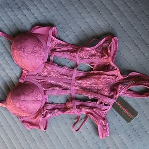 Brand new pink lace lingerie